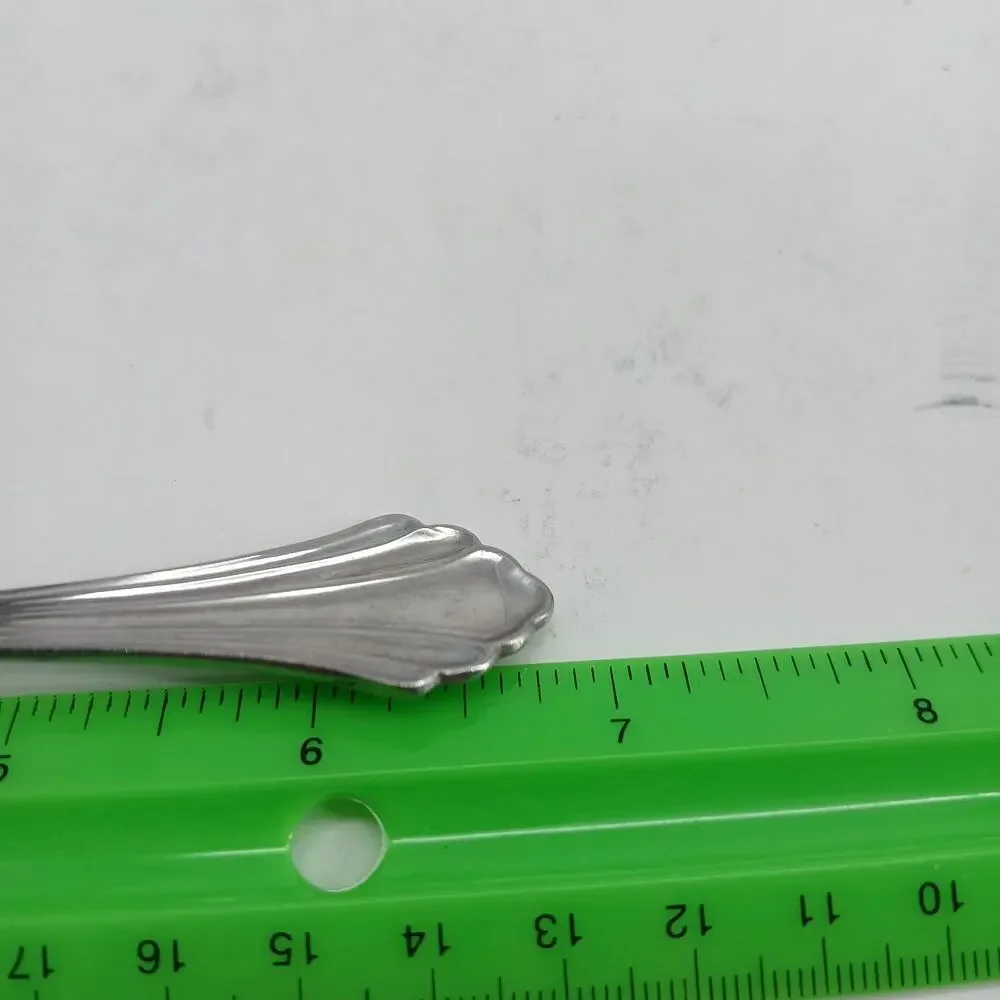 8X Tbsp Oneida Bancroft Table Spoons Glossy Stainless Steel Flatware